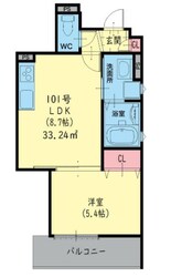 クリエオーレ友井の物件間取画像